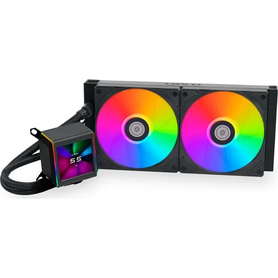 Lian Li Galahad II LCD 280mm – Sort AiO med 2,88" IPS