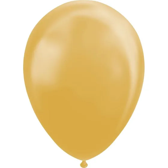 Globos Metalliske Guld Balloner, 30 cm (10 stk.)