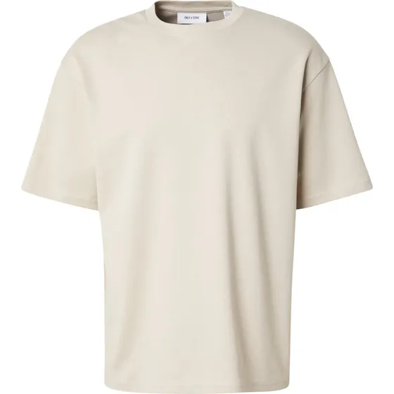 Only & Sons Onscaspian T-shirt i lysebeige - Løs pasform