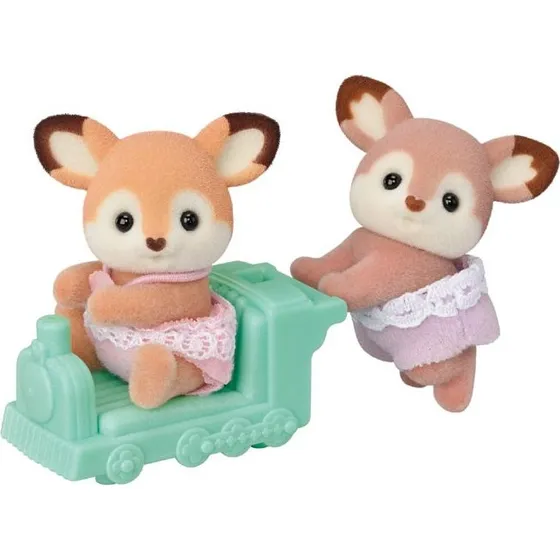 Sylvanian Families Hjort-tvillinger med vogn (5800)