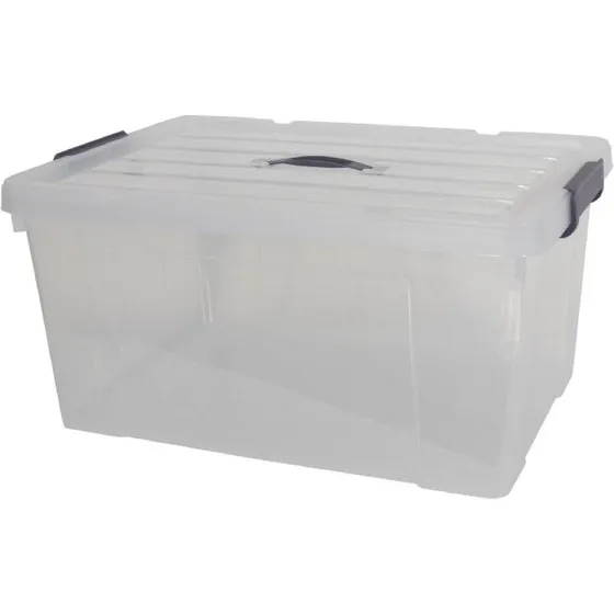 Uden Mærke Opbevaringskasse 35 L – Transparent med tætsluttende låg