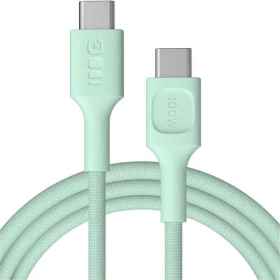 Green Cell PowerStream USB-C til USB-C kabel, 2m, Myrtegrøn