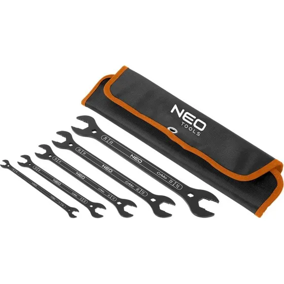 NEO TOOLS Supertyndt 4-i-1 Gaffelnøglesæt 6-27 mm - 5 stk.
