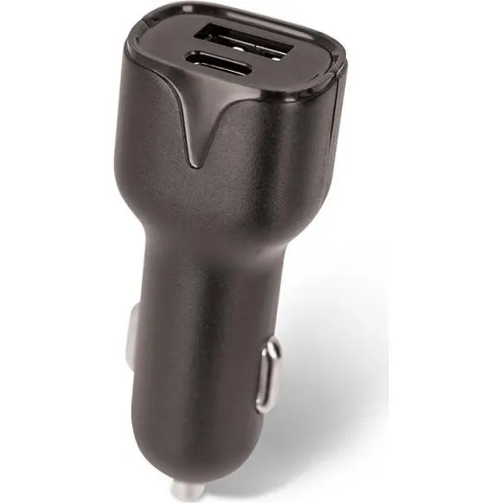 Setty Biloplader med USB-C og USB 2.4A til iPhone og Samsung