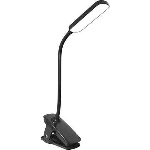 Wozinsky VT-01 Mini LED Læselampe med Clip og USB-C - Sort