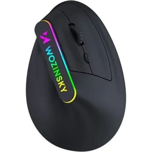 Wozinsky WMG-1164 Trådløs Vertikal Ergonomisk Gamingmus, Sort