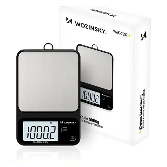 Wozinsky WAK-2252 Køkkenvægt - 5 kg - Sort