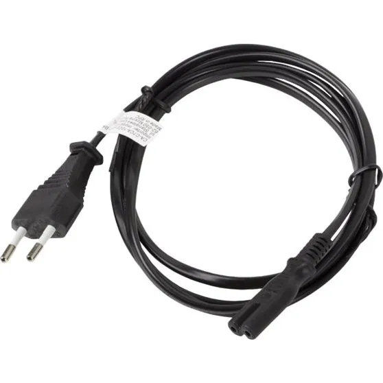 Lanberg Strømkabel 3m - Europlug til IEC 60320 C7 - Sort