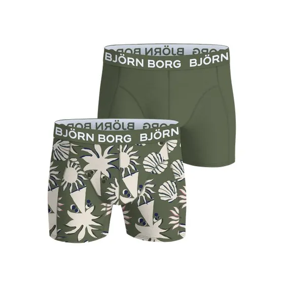 Björn Borg Bamboo Cotton Blend Boxers 2-pak, Grøn, XXL