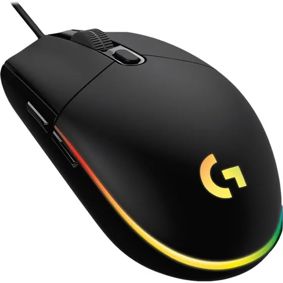 Logitech G102 LIGHTSYNC Gamingmus – Sort, RGB, 6 knapper