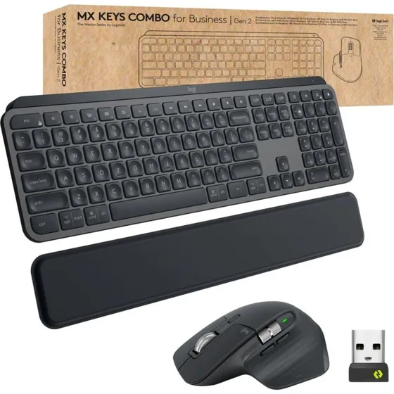 Logitech MX Keys Combo for Business Gen 2 – Nordisk, Grafit