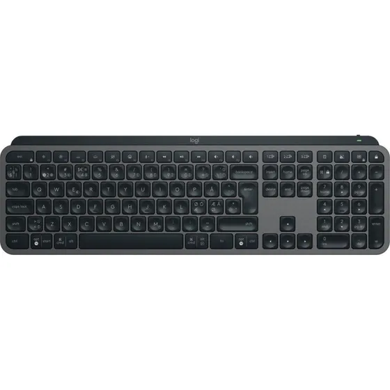 Logitech MX Keys S – Trådløst oplyst fuldtastatur, Grafit