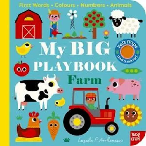Nosy Crow My BIG Playbook: Farm - Børnebog med filt-flaps