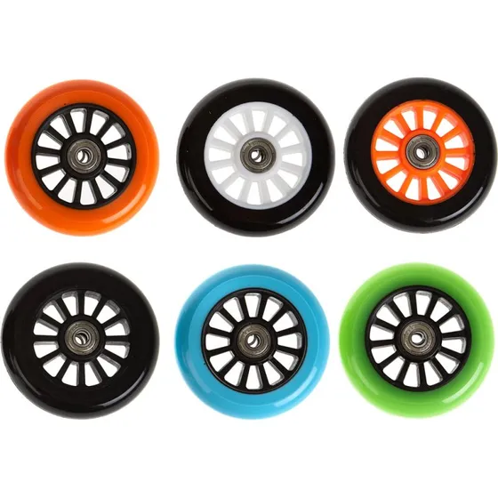 My Hood 100 mm hjul til trick løbehjul – Sort/Lime