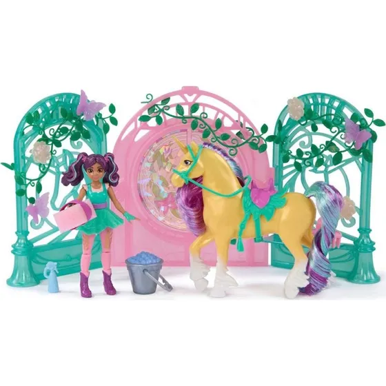 Unicorn Academy Ava & Leaf Stald Legesæt
