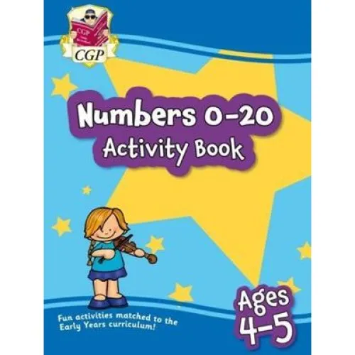 CGP Books Numbers 0-20 Activity Book for Ages 4-5 (Reception)