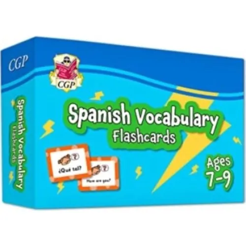 CGP Spanish Vocabulary Flashcards for Ages 7-9 med online lyd