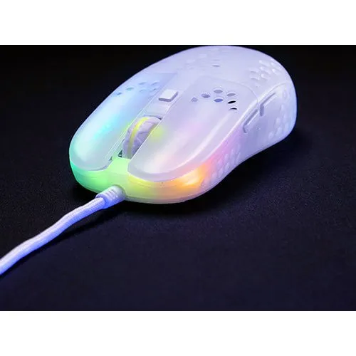 Xtrfy MZ1 RGB Rail Gamingmus Hvid/Transparent