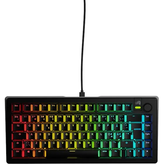 Glorious GMMK 3 75% Prebuilt Nordisk - Fox Linear, Sort