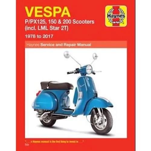 Haynes Manual: Vespa P/PX 125, 150 & 200 samt LML Star 2T (1978-2017)