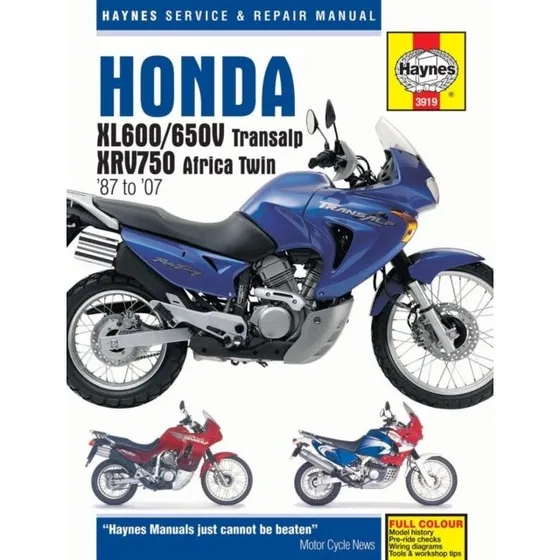 Honda XL600/650 Transalp & XRV750 Africa Twin (87-07) Haynes Manual