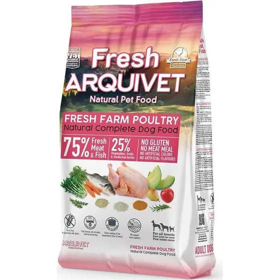 ARQUIVET Fresh Kylling og oceanisk fisk - Tørfoder til hund - 10 kg