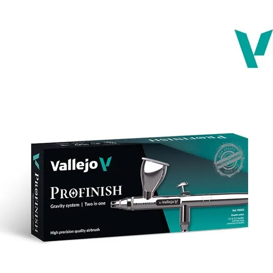 Vallejo Profinish Gravity System Airbrush - 0.2/0.3mm Two-in-One