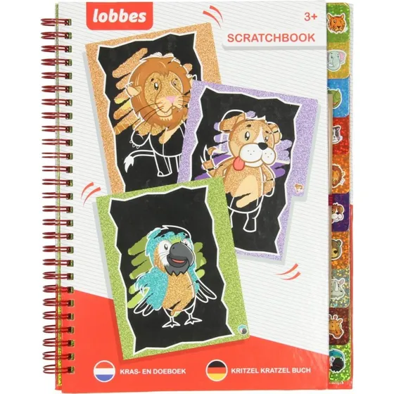 Lobbes Scratch and Do Book - Dyr