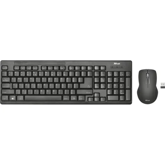 Trust Ziva Trådløst Tastatur & Mus Sæt - Nordisk Layout
