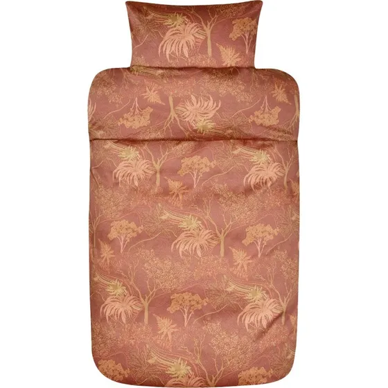 Høie Margrethe sengetøj 140x200 Terracotta - bomuldssatin