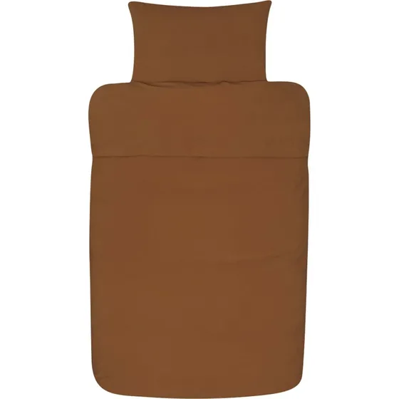 Høie Frøya sengesæt 140x220 cm – kanel, 100% stenvasket bomuld
