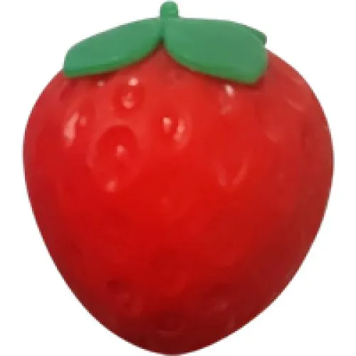 Generic Jordbær Squishy Klemmelegetøj – 6 × 8 cm