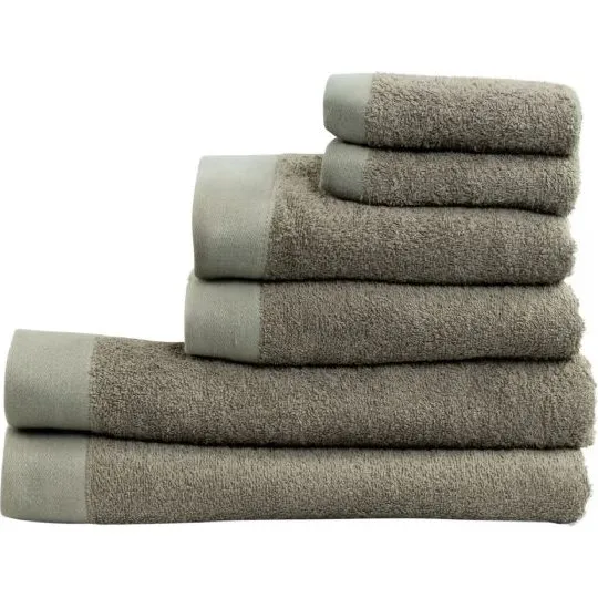 By Borg Lysegrøn 6-pak Håndklæder – 100% Bomuld