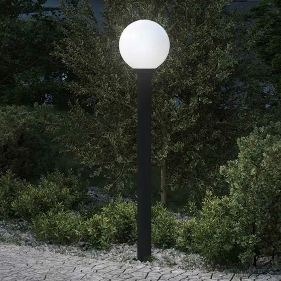 vidaXL Pullertlampe 120 cm Sort IP44