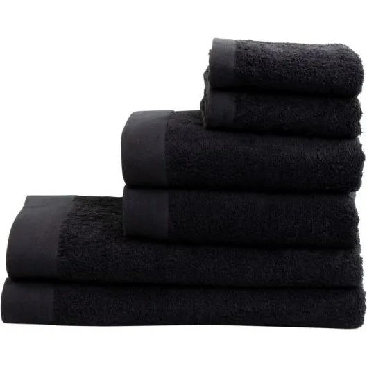 By Borg Sort Håndklædepakke 6 stk. – 500 g/m²