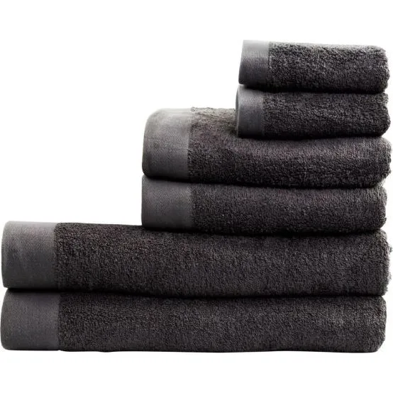 By Borg Mørkegrå håndklædepakke 6 stk. 500 g/m²