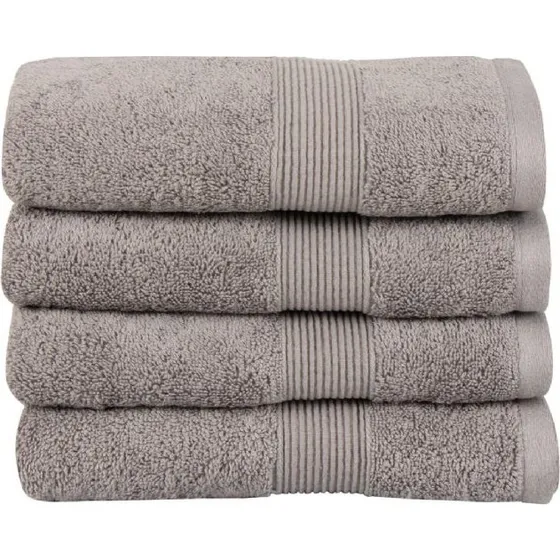 Økologisk håndklæde 50x100 cm – 100% GOTS bomuld, grå