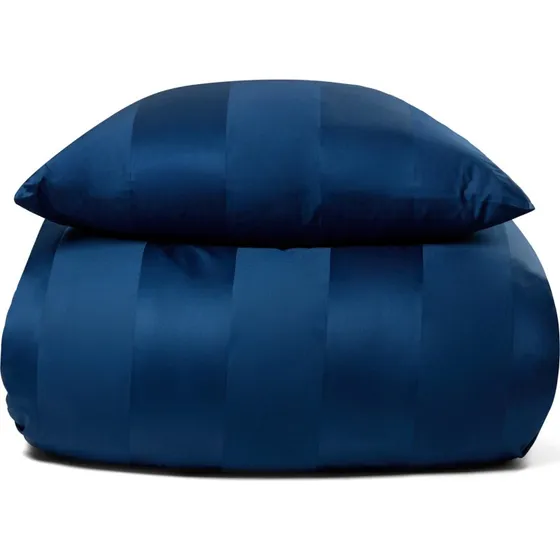 By Borg luksus sengetøj 140x220 cm i blå bomuldssatin