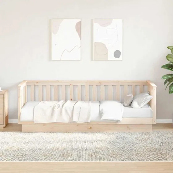 vidaXL Dagseng i massivt fyrretræ 90x200 cm