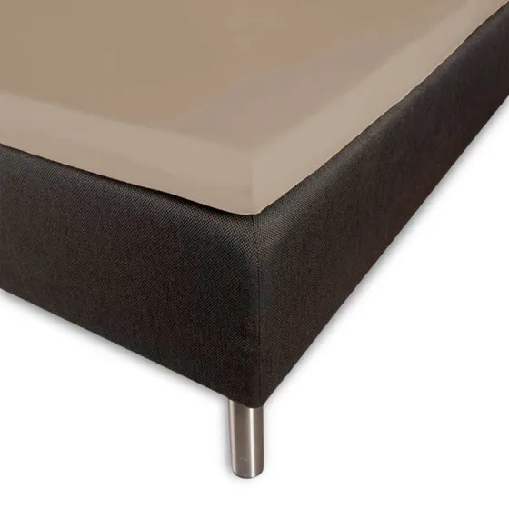 Bambus kuvertlagen 140x200x8 cm – sand, 100% bambussatin