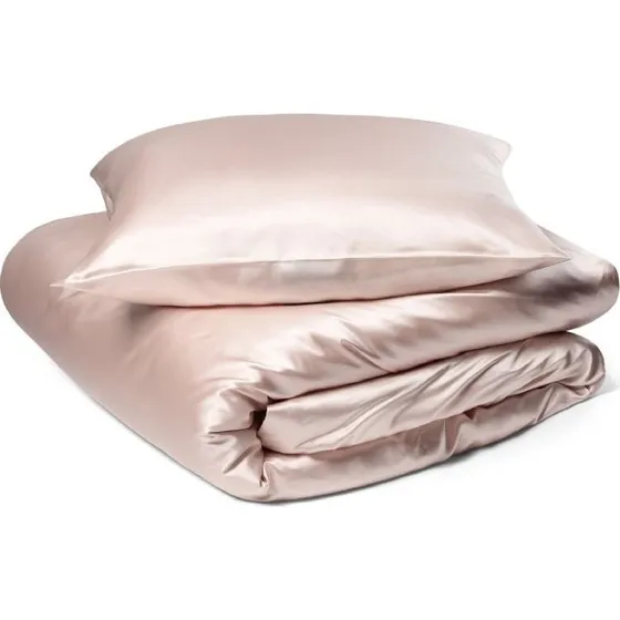 By Borg silkesengetøj 140x200 støvet lyserød (19 momme)