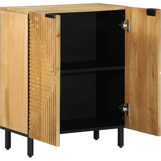 vidaXL skænk i massivt mangotræ 60x33x75 cm - brun