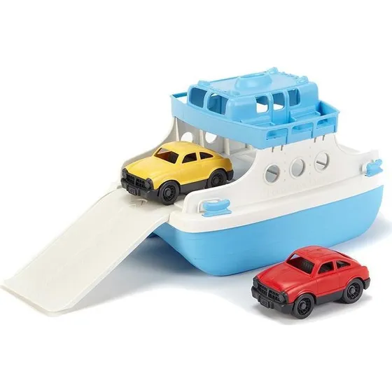 Green Toys Ferry Legetøjsbåd med Mini Biler