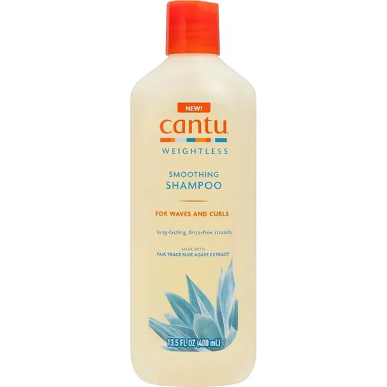 Cantu Weightless Smoothing Shampoo til bølger og krøller, 400 ml