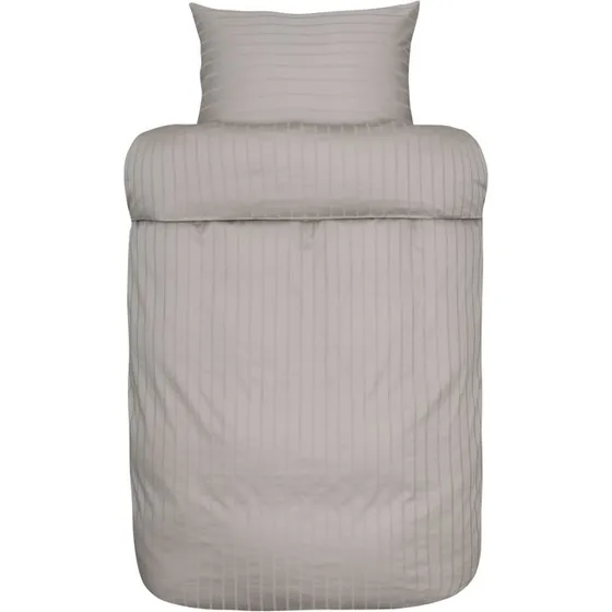 Høie Milano sengetøj 140x220 cm - Grå bomuldssatin