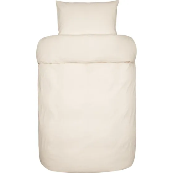 Høie Ara beige krepp sengetøj 140x220 cm, 100% bomuld