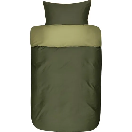 Høie Oslo dobbeltsæt 200x220 cm 100% bomuldssatin - Grøn