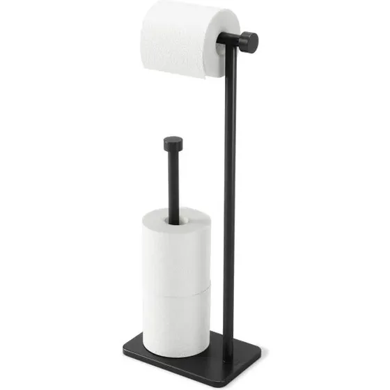Umbra Cappa fritstående toiletrulleholder, sort