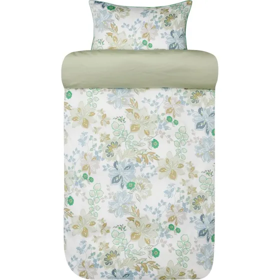 Høie Cassandra Light Green satin sengetøj 140x200