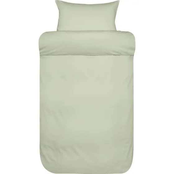 Høie Harmoni stenvasket bomuldssatin 140x220 lysegrøn
